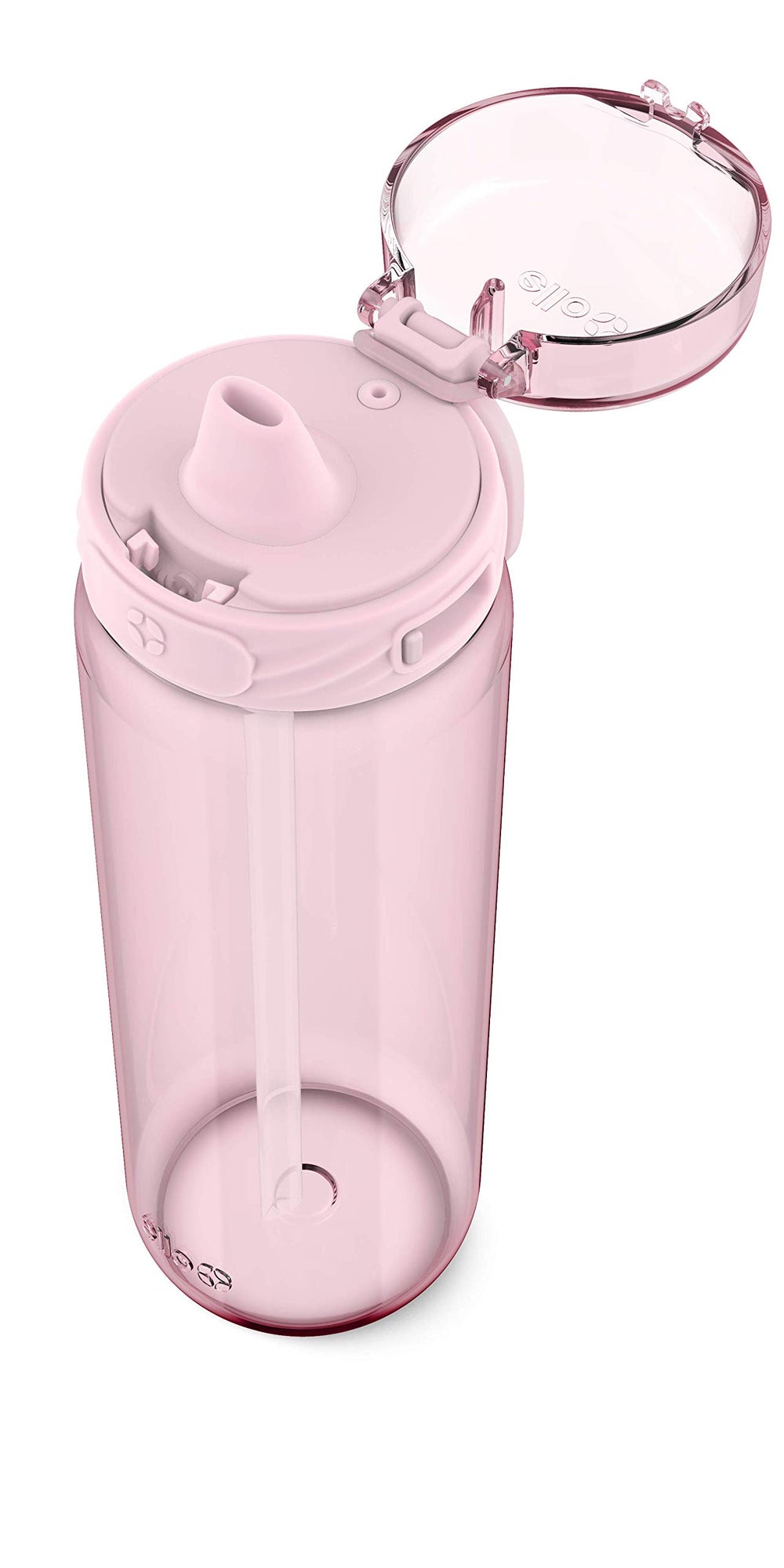Cooper BPA-Free Tritan Plastic Water Bottle with Silicone Straw, 28 oz (Pink Cashmere)