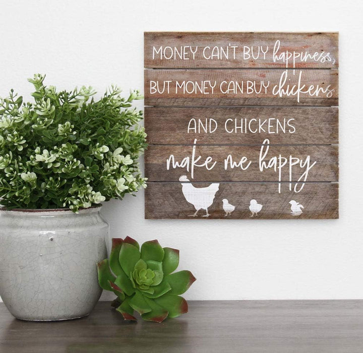 PET14128 Chickens - 8 x 8, Gray