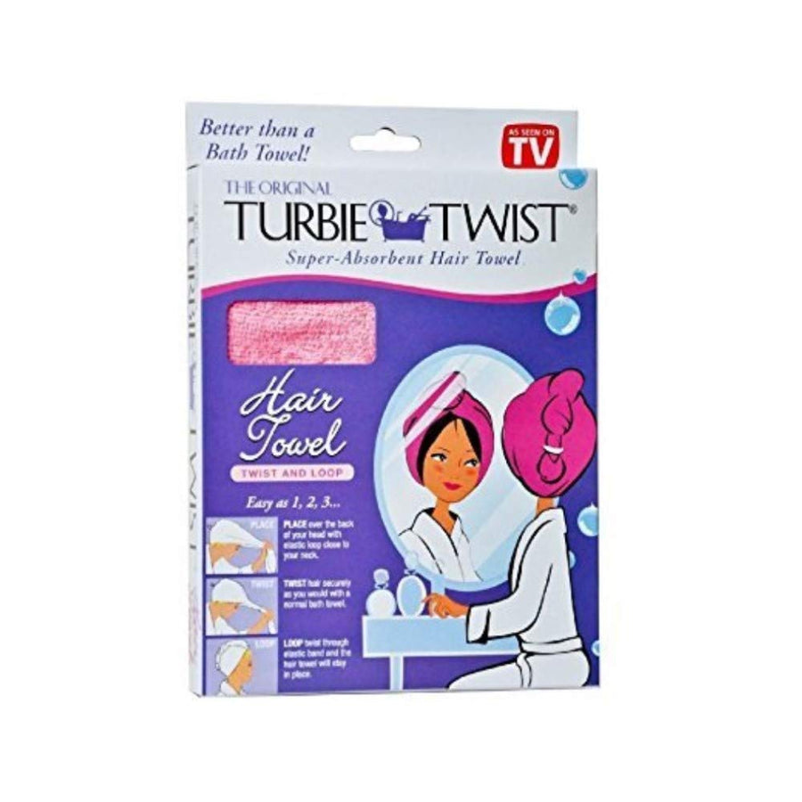 Super-Absorbent Hair Towel Microfiber Twist & Loop (Colors May Vary)