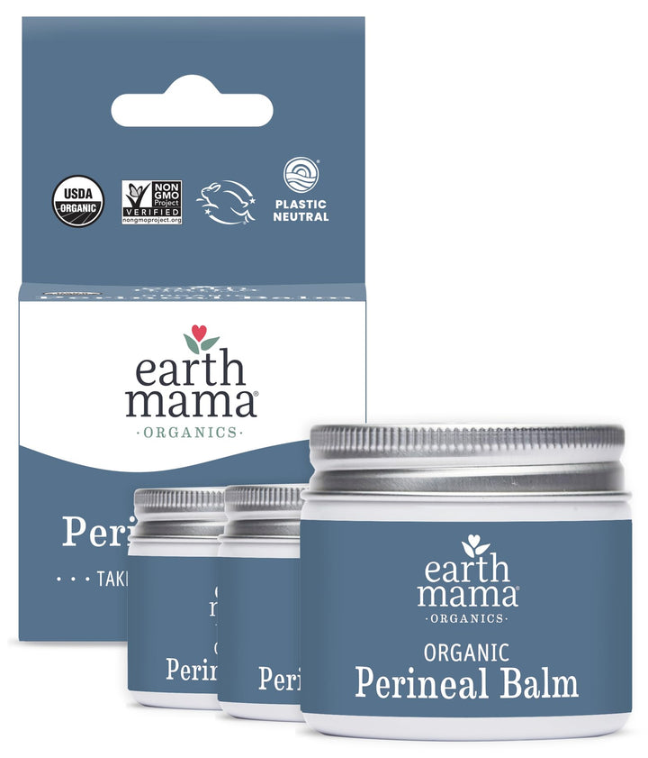 Organic Perineal Balm for Pregnancy and Postpartum, 2-Fluid Ounce (3-Pack)