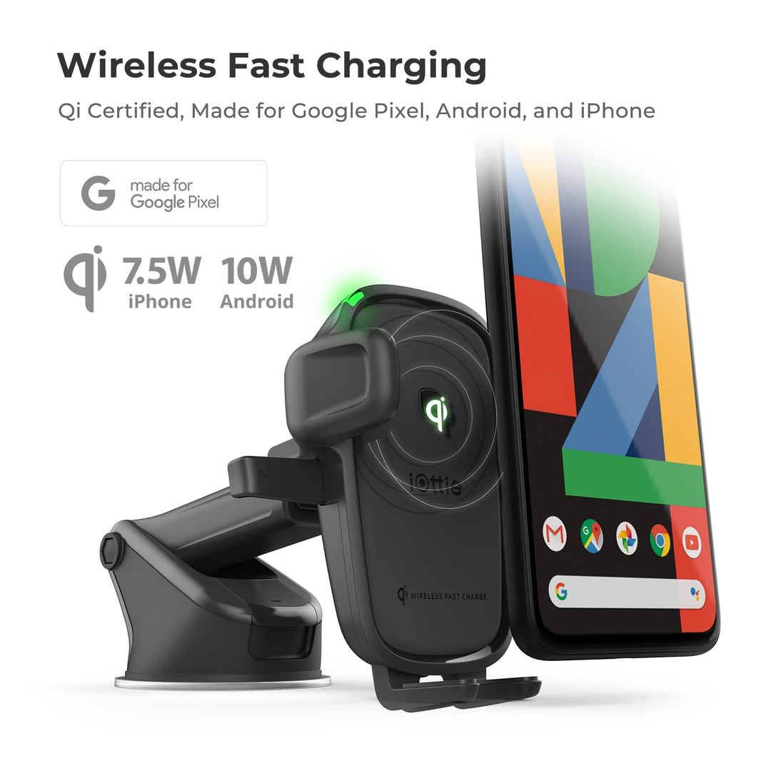 iOttie Car Charger Easy One Touch Wireless 2 Qi Chargin