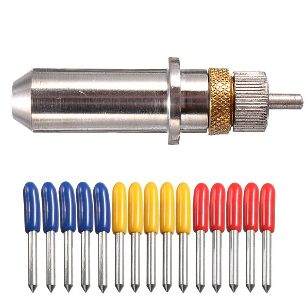 15pcs 30/45/60 Degree Vinyl Cutter Blade for Roland Cutting Plotter with Blade Holder - Tool Accessories Drill Bits - 15 x Blades for Cutting Plotter