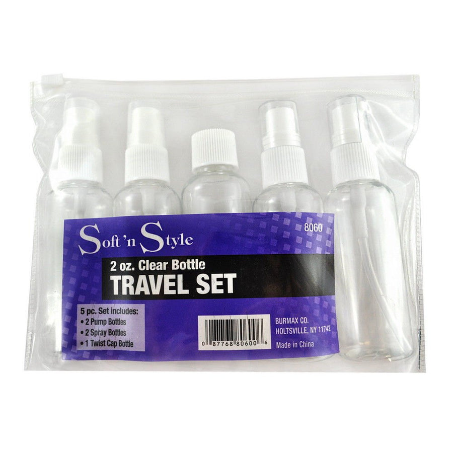 Clear Travel Bottle Set, 2 oz.