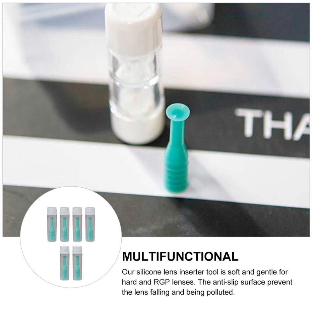 EXCEART Scleral Lens Remover and Inserter Contacts Removal Tool for Hard Contact Lenses Prosthetic Eyes Applies Contacts Safely Comfortably Hygienically 6pcs