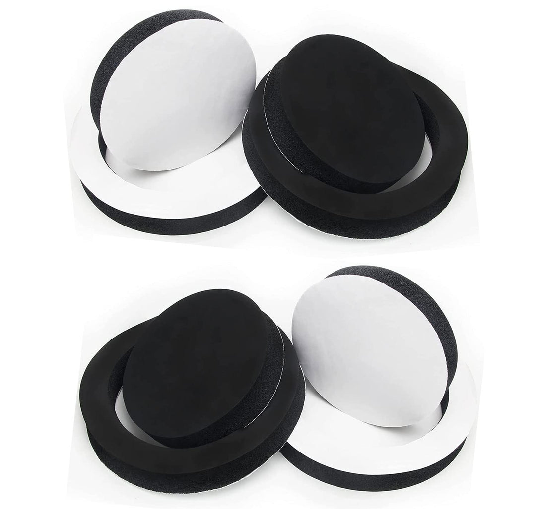 6.5 Foam Speaker Enhancer, Self Adhesive Car Speaker Fast Rings, 4Pcs Universal High Rebound Sponge Bass Blocker Kit for Car Door Speaker Foam Rings