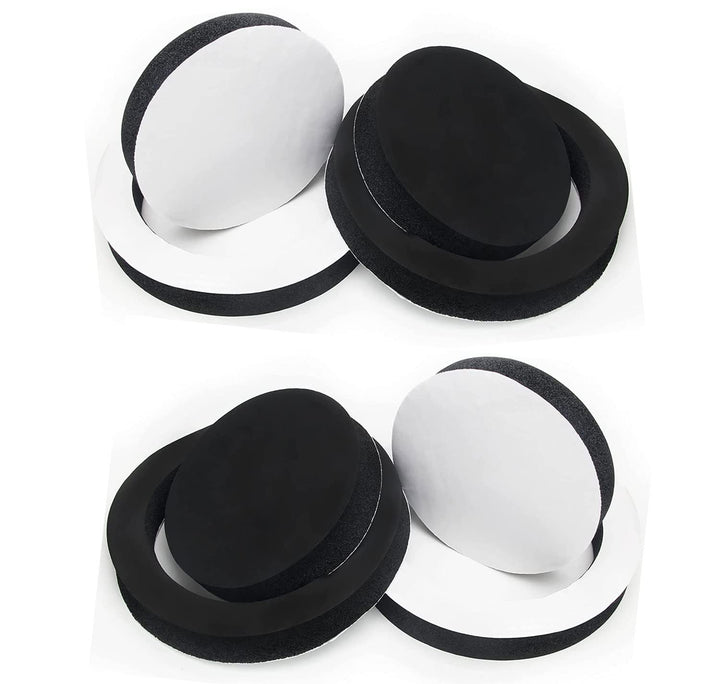 6.5 Foam Speaker Enhancer, Self Adhesive Car Speaker Fast Rings, 4Pcs Universal High Rebound Sponge Bass Blocker Kit for Car Door Speaker Foam Rings