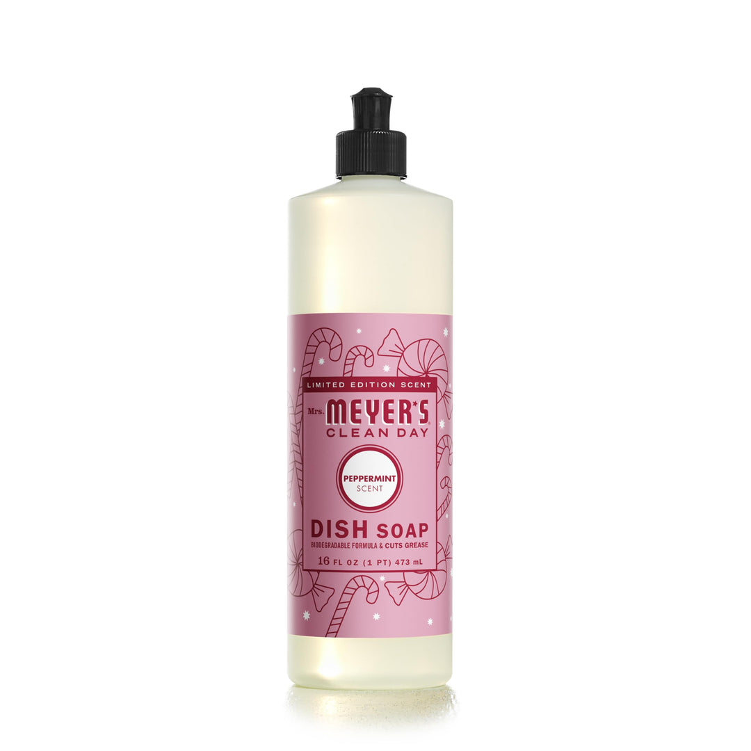MRS MEYERS Liquid Dish Soap, Peppermint, 16 Ounce