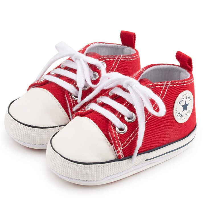 Save Beautiful Baby Girls Boys Canvas Sneakers Soft Sol