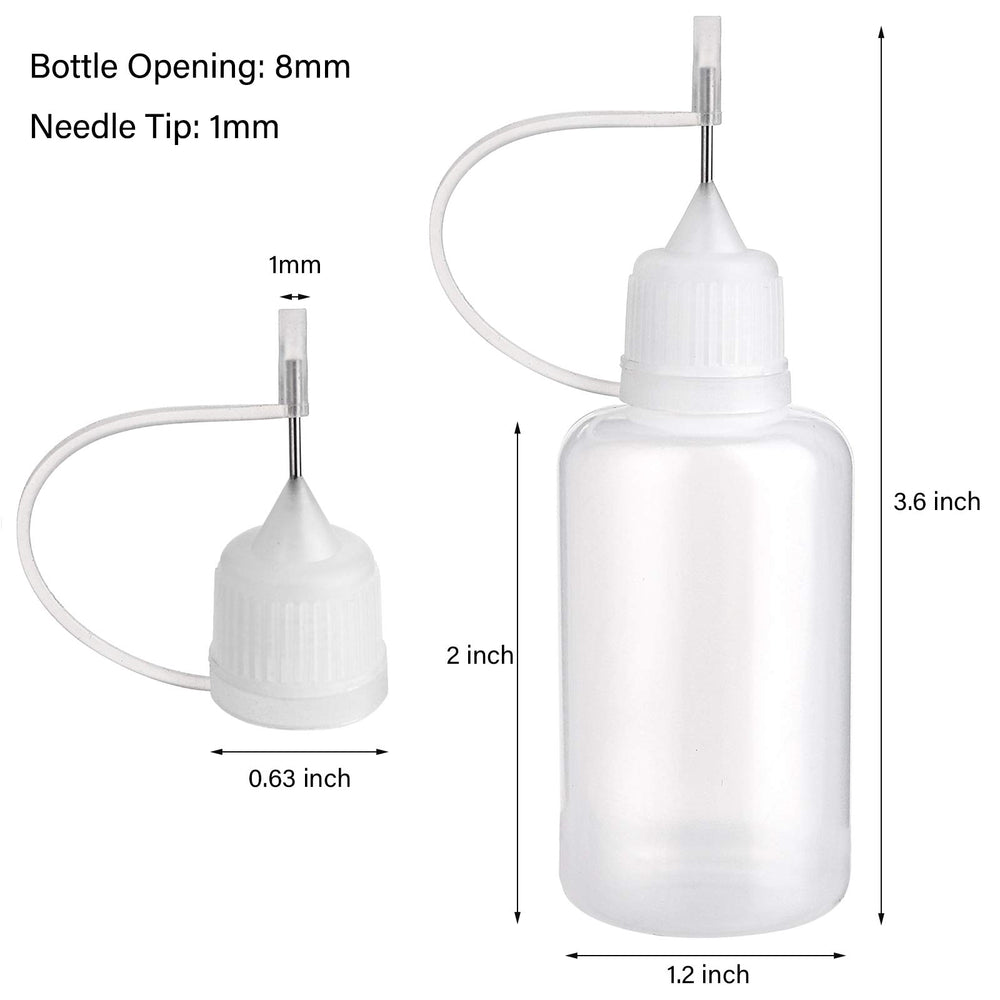 Foraineam 48 Pack 30ml Precision Tip Applicator Bottle 