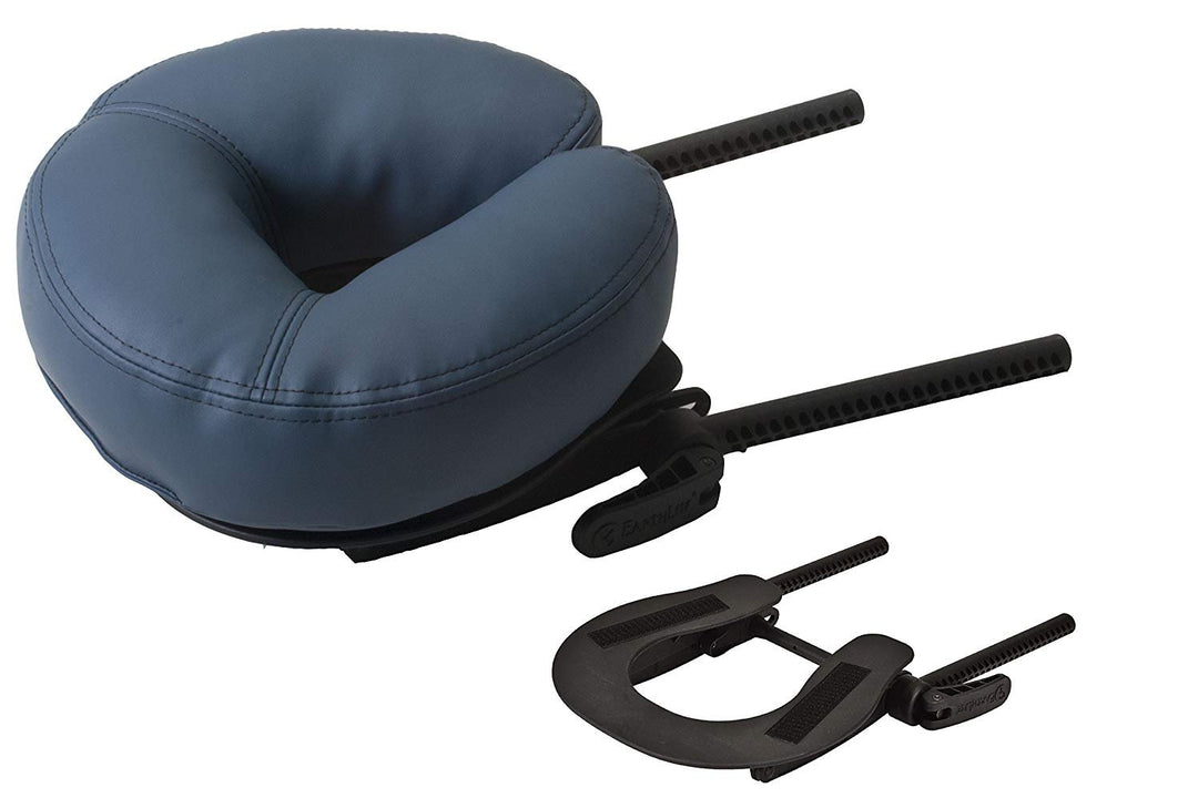 EARTHLITE Massage Table Face Cradle DELUXE ADJUSTABLE - Durable, Fully Adjustable Headrest Platform for massage chairs & tables, Black