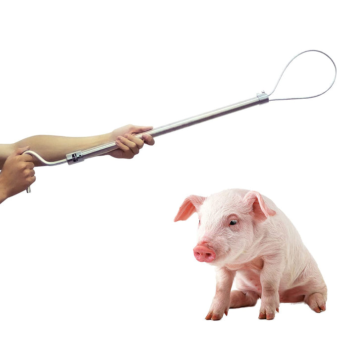Heavy Duty Hog Catcher Stainless Steel Pig Holder Pig Catcher Pole Animal Control Pole Catcher Tool
