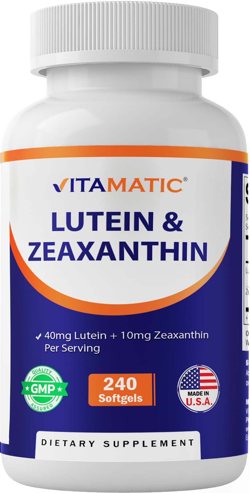 Vitamatic Lutein 40mg with Zeaxanthin 10mg, Eye Health 