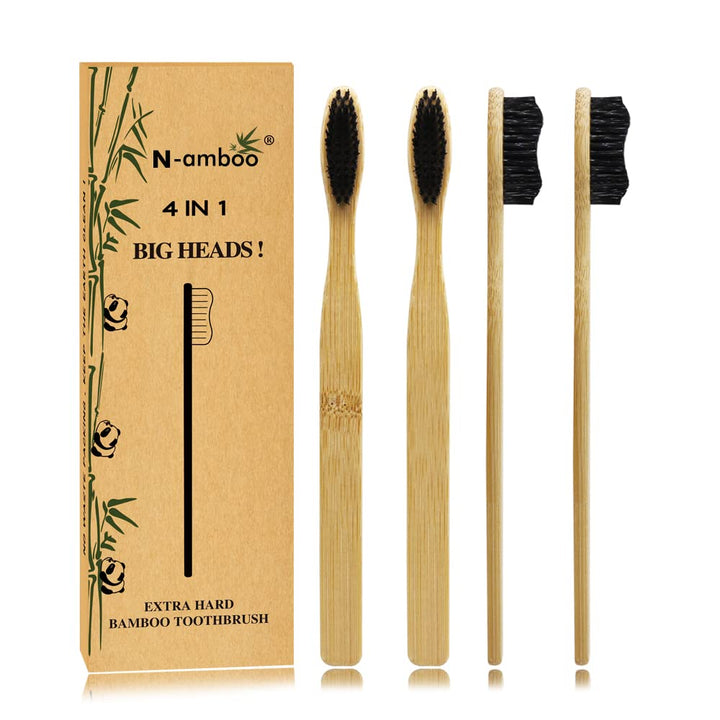Namboo Super Hard Toothbrush Bamboo Toothbrush Large Br
