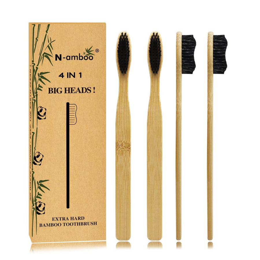 Namboo Super Hard Toothbrush Bamboo Toothbrush Large Br