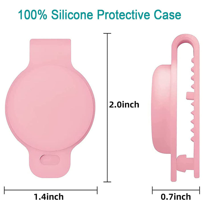 Case for AirTag Dog Collar Holder, Flexible Silicone Pr
