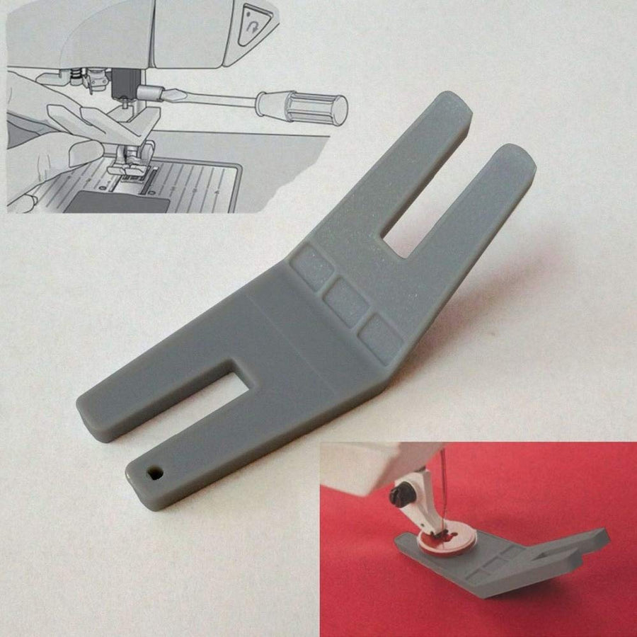 1PCS Sewing Tools Button Clearance Plate Button-Reed Hump Jumper Presser Foot 413105601 Fit All Husqvarna Viking Pfaff Brother Singer Juki Janome Sewing Machine