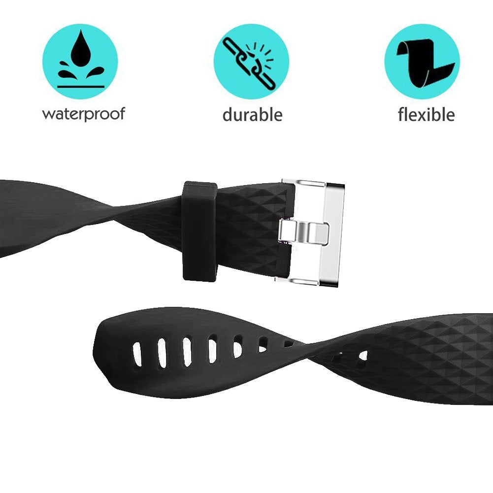 Replacement Bands Compatible for Fitbit Charge 2, Classic Edition Adjustable Sport Wristbands
