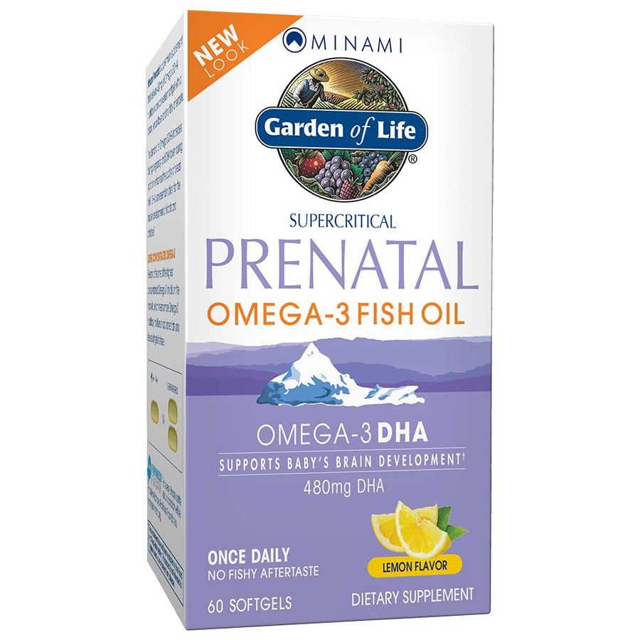 Prenatal DHA Omega 3 Fish Oil - Minami Natural Prenatal, 60 Softgels