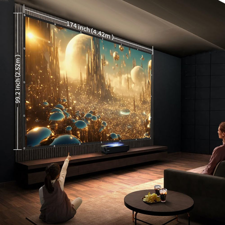 GHKJOK 200 inch Projector Screen, Large Projector Scree