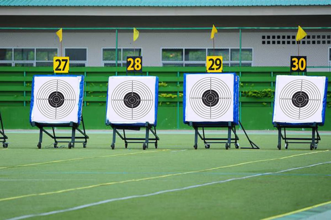 100 Pack - Air Shot Paper Targets - 5.5 by 5.5 - Fits Gamo Cone Traps and Metal Box BB Catcher Target Holder Pellet Trap for Air Rifle/Airsoft Pistol (White)