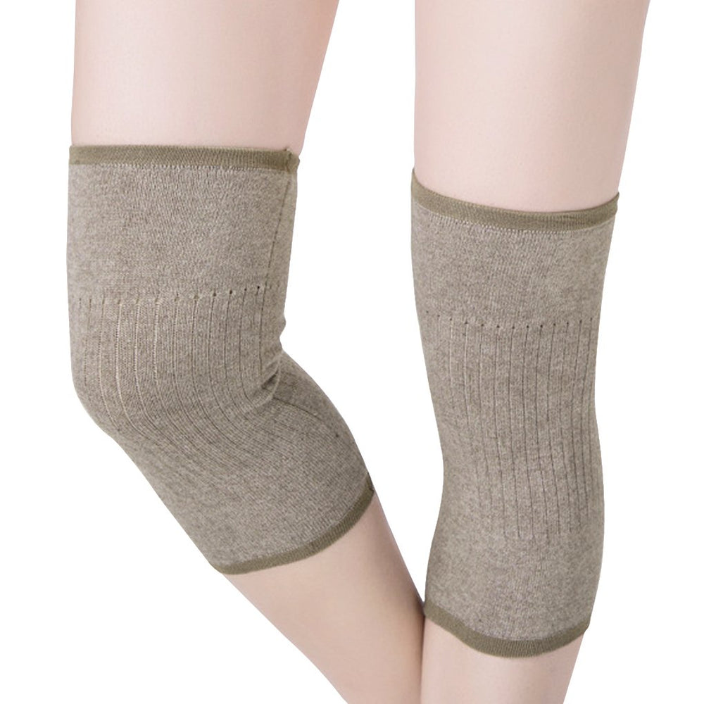 Clobeau Men Women Cashmere Knee Braces Supports Leg War
