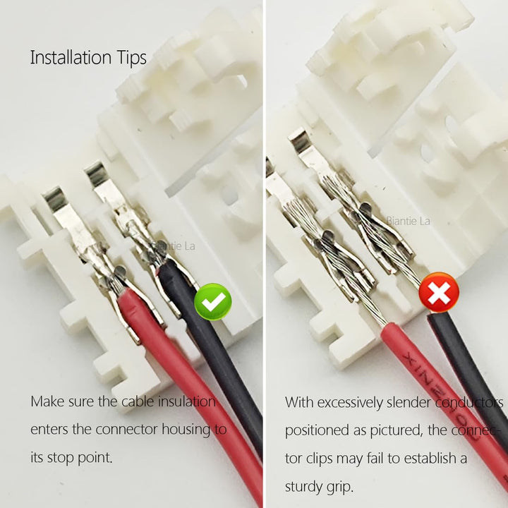 2-Pin 8mm LED Strip Connectors Solderless Unwired Clips - DIY Strip to Wire Quick Connection for 12v 24v Single Color SMD 3528 2835 Led Strip Lights (Pack of 10)