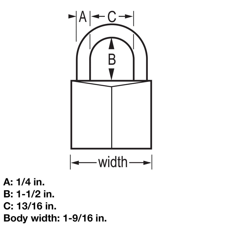 Black Covered Aluminum Lock, Gym Locker Lock with Key, Outdoor Padlock with Long Shackle for Gates, Fences, Toolboxes, and More,141DLF