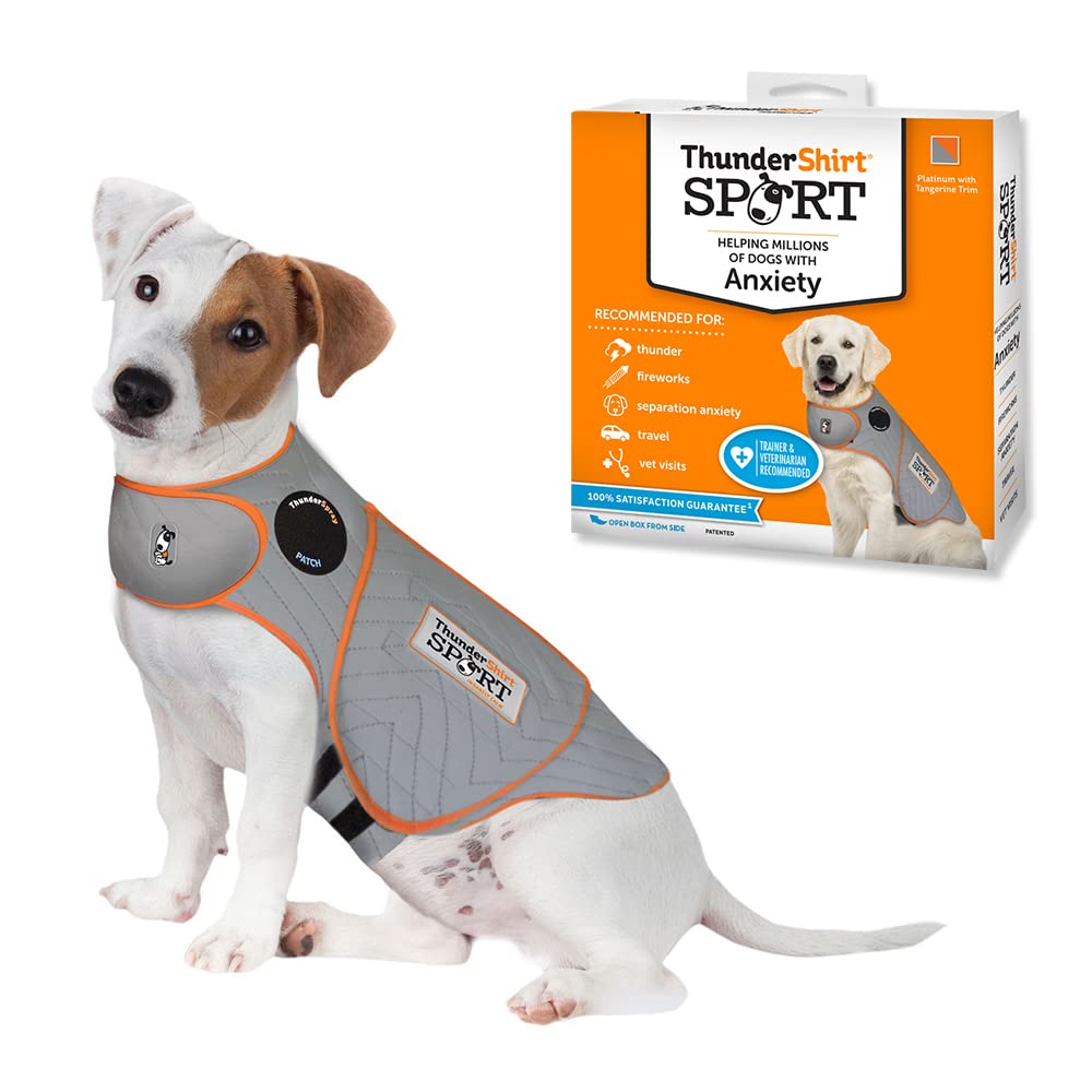 ThunderShirt for Dogs, Small, Platinum Sport - Dog Anxiety Relief Calming Vest