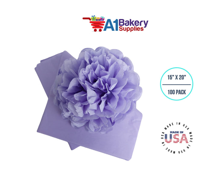 Soft Lavender Color Tissue Paper 15 x 20 100sheets Prem