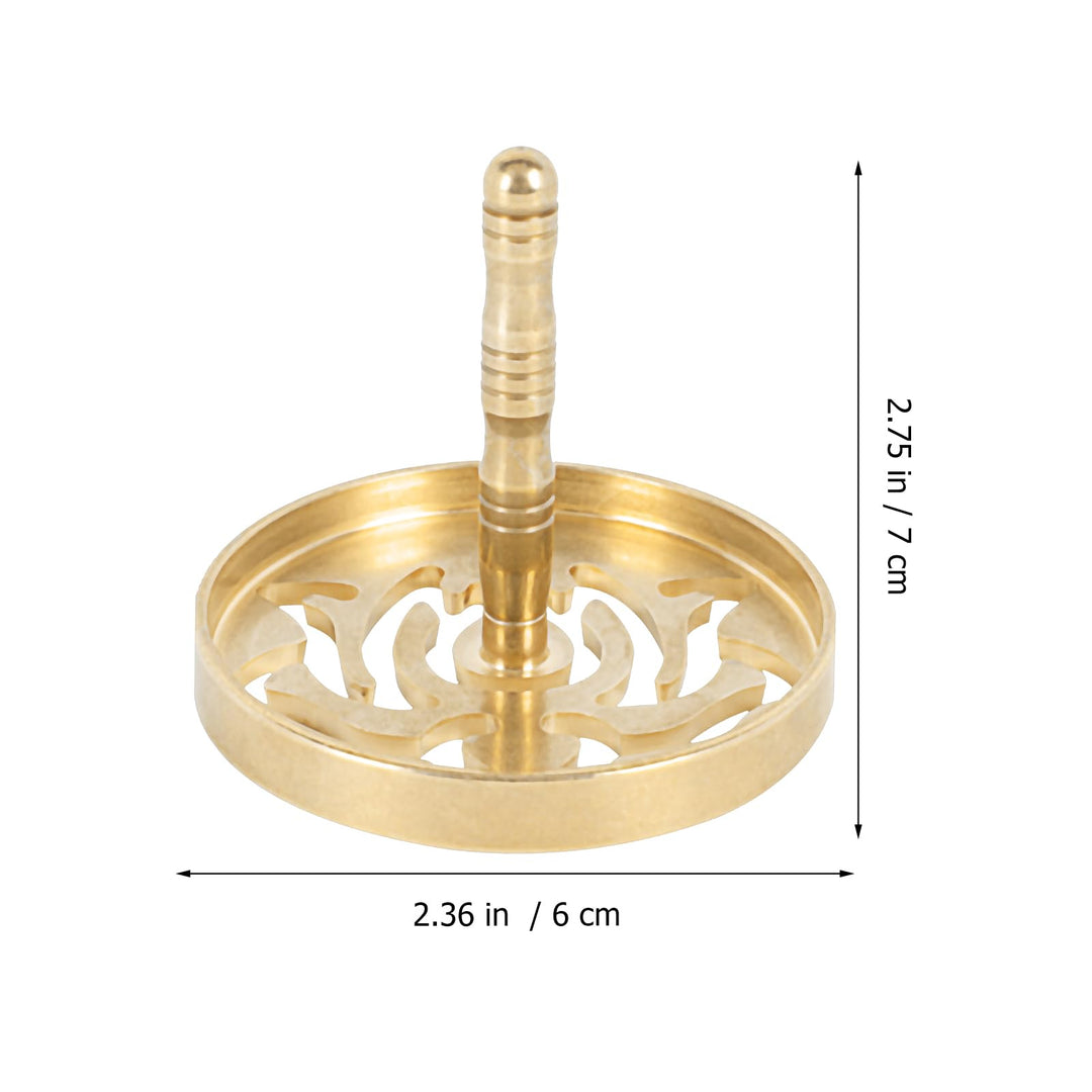 1pc Ash Press Incense Burner Accessories Brass Incense Press Brass Censer Supply