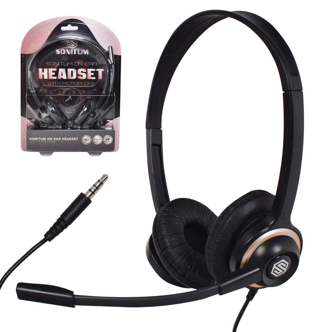 Sonitum Headset with Microphone - Noise Canceling Compu