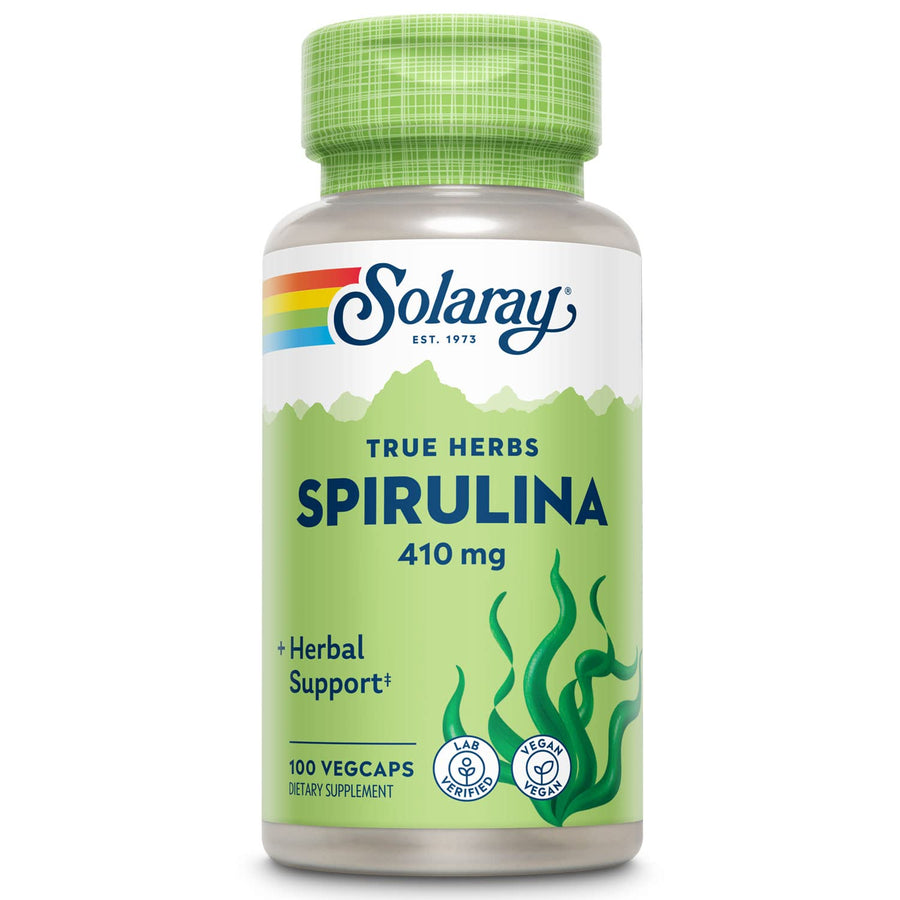 SOLARAY Spirulina 410mg | Algae Superfood Supports Ener