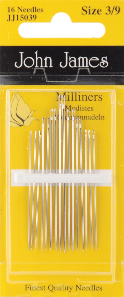 Milliners Hand Needles-Size 3/9 16/Pkg