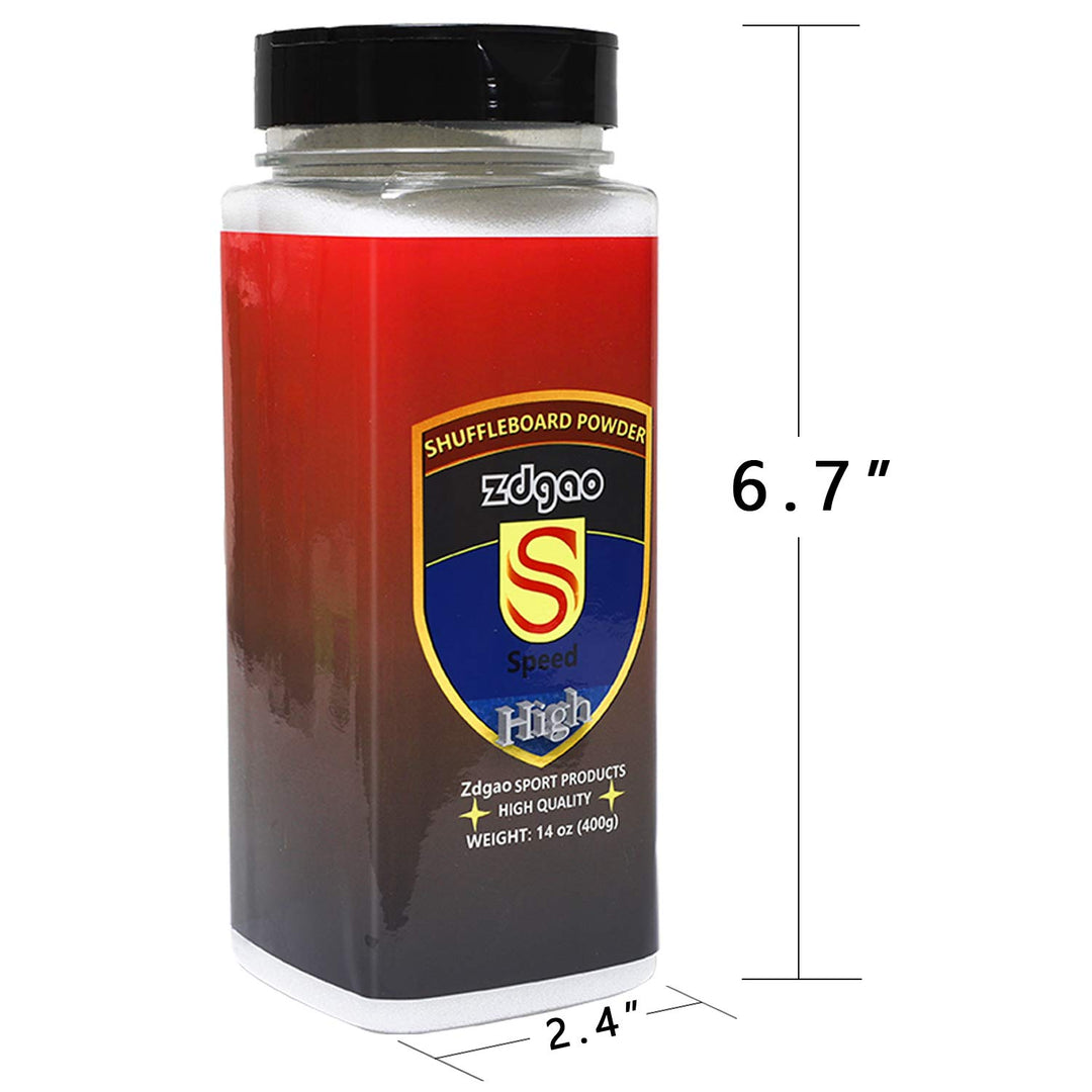 YDDS Shuffleboard Sand - Shuffleboard Wax with Mini Dustpan and Mini Brush, 2 Cans(2×14 oz)