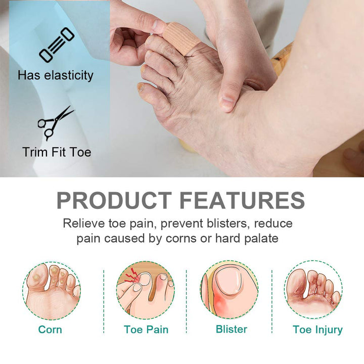 Povihome 10 Pack Big Gel Toe Sleeves, Big Toe Protector