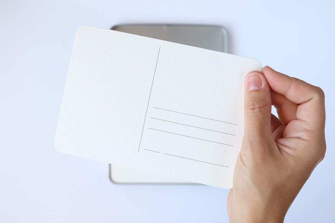 Etchr 25% Cotton Watercolor Postcards - 24 Cold Pressed Watercolor Postcards - 300g Blank Postcards for Mixed Media - Blank Cards for Painting &amp; Art Supplies