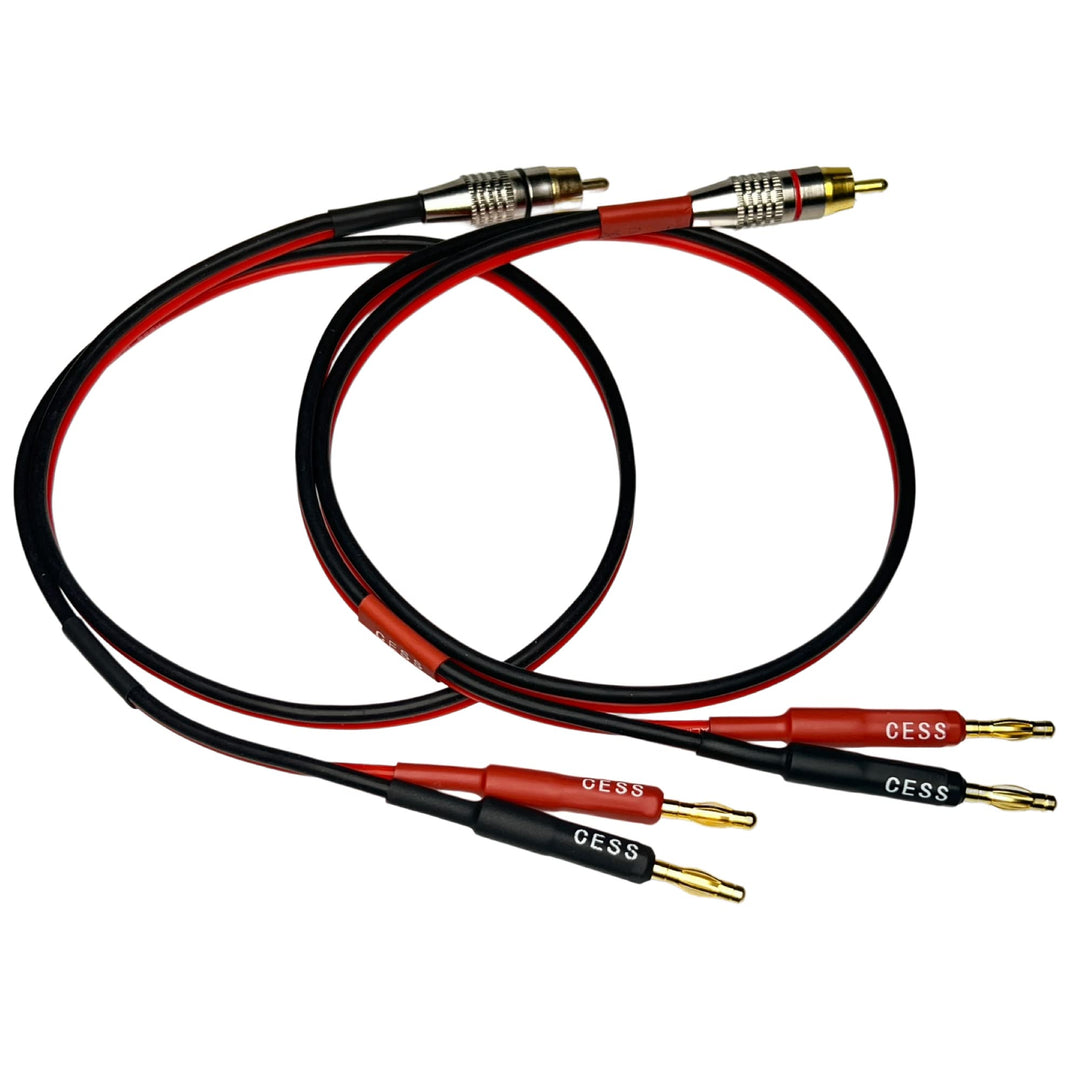 CESS-024-2f Speaker Cable with RCA Plug to 4mm Banana P
