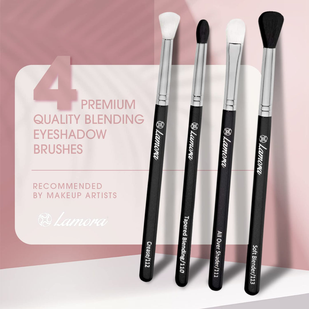Real Technique&#39;s Pro Blending Brush Set, Smoky Eye Shadow Contour Kit, 4 Essential Shapes