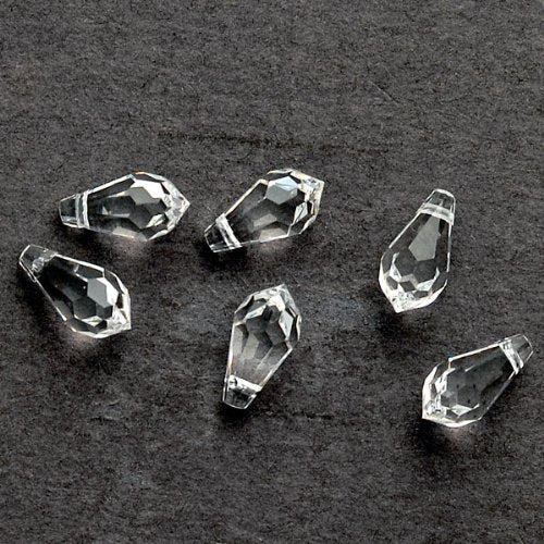 22 x 11mm Austria Crystal Classic Drop Pendant Beads by 2-pcs, SW-6000 (Crystal)