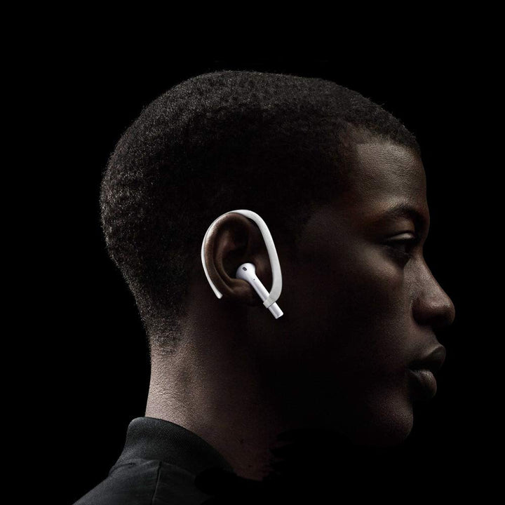 AirPods Ear Hooks Compatible with Apple AirPods 1, 2, 3, 4, Pro and Pro 2, Anti-Slip Sports Ear Hooks for AirPods 1, 2, 3, 4, Pro and Pro 2 - White