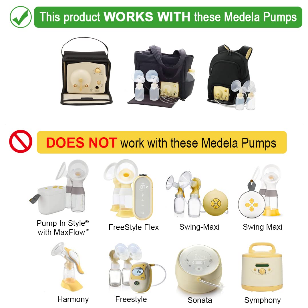 Maymom Breast Pump Kit Compatible with Medela Pump in Style Advanced Breast Pumps;2 Breastshields (one-piece, 24mm), 4 Valve, 6 Membrane, & 2 Pump-in-Style Tubing Can Replace Medela Pumpin Style Valve