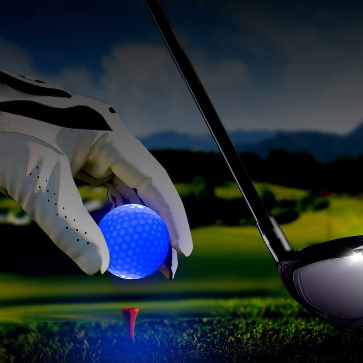 LED Light up Golf Balls, Glow in The Dark Night Glow Golf Balls (Mixed 3 Colors)