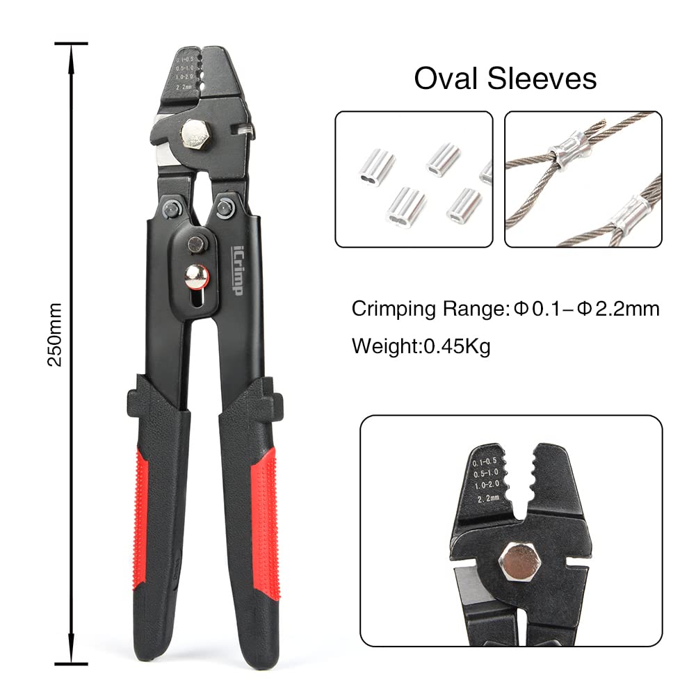 iCrimp Wire Rope Swager for Crimping Fishing Lines Up T