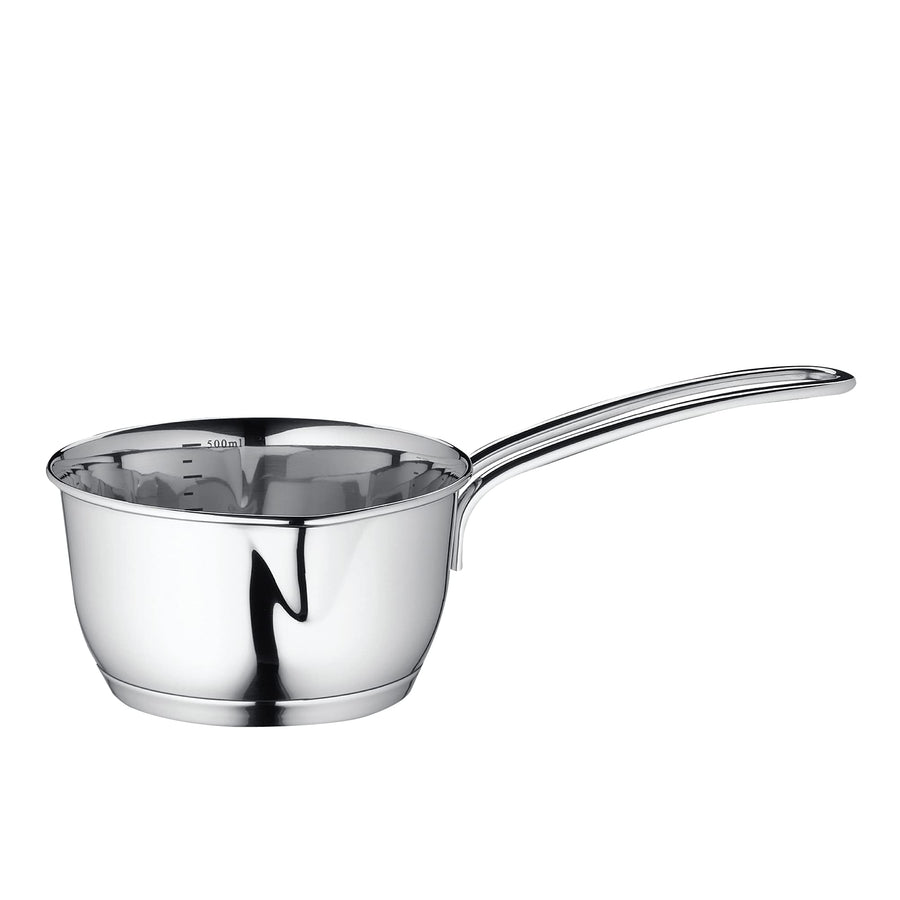 Stainless Steel Saucepan with Clad Bottom, 23-Ounce,Silver