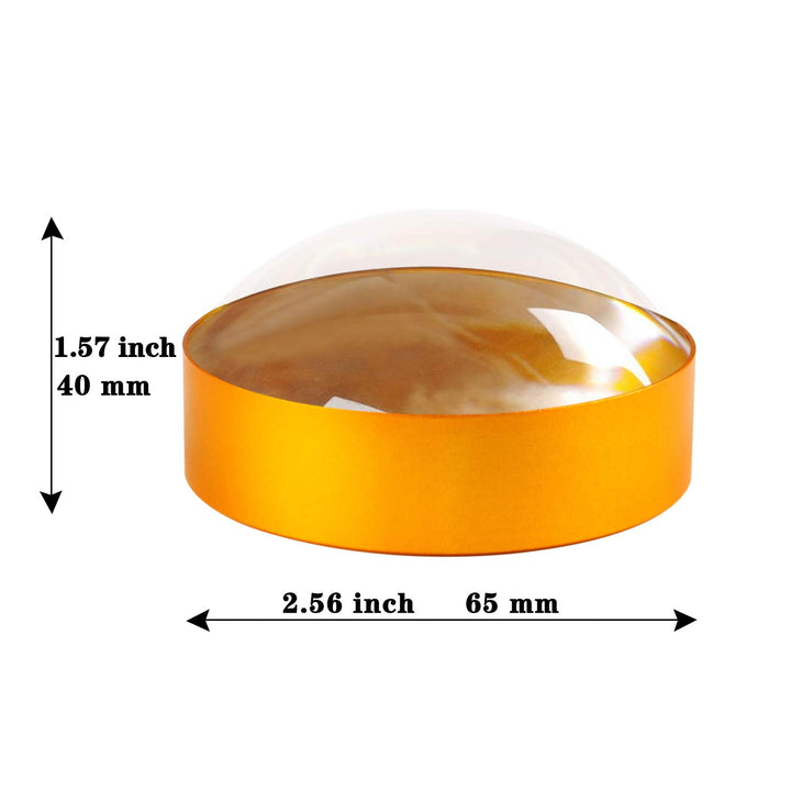 6X Paperweight Mirror Round Shape Hd Magnifying Magnifying Glass Dome Genuine Glass Paperweight Map Magnifying Glass and Reading Aid (No Handle)