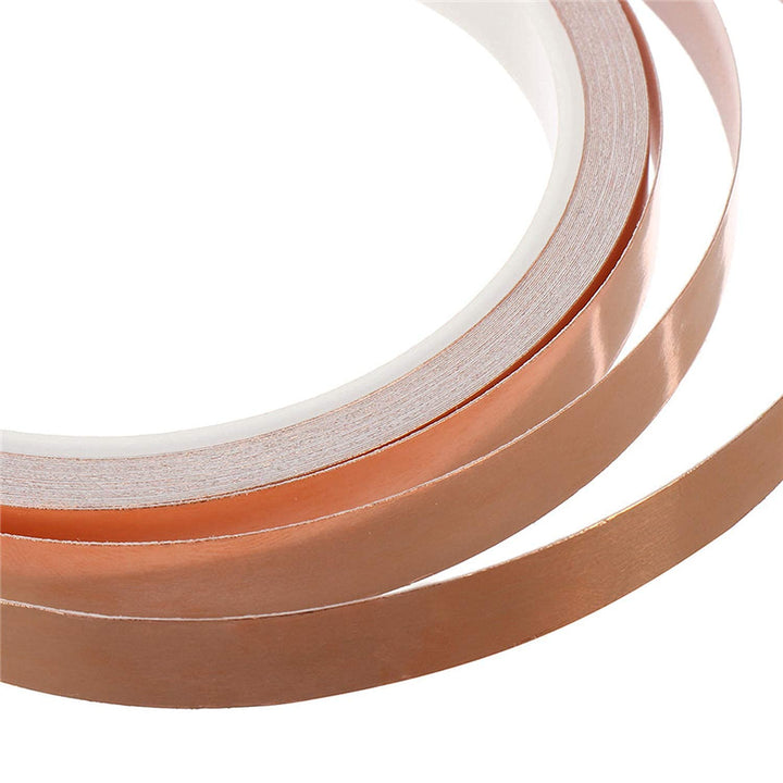 Copper Tape Single Sided Conductive Adhesive Foil Copper Tapes 2 Rolls 4 Sizes