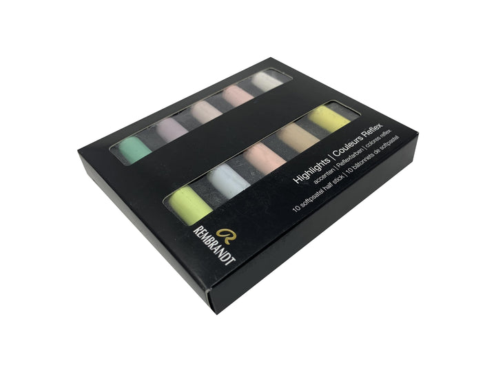 Rembrandt Soft Pastel Micro Set, 10-Piece Half Sticks, 