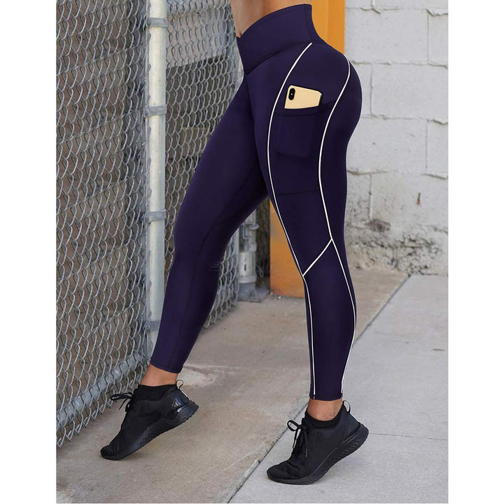 SUUKSESS Women Reflective High Waisted Running Leggings