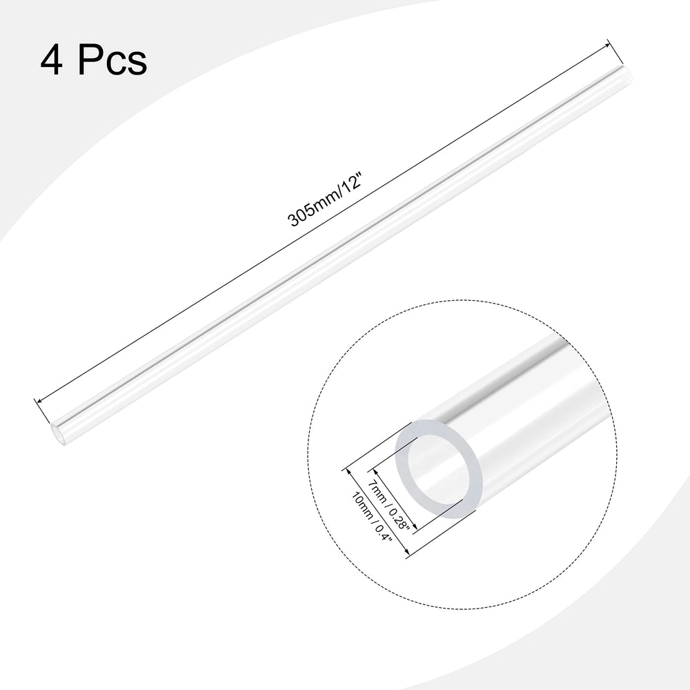 MECCANIXITY Acrylic Pipe Rigid Round Tube Clear 7mm(0.3