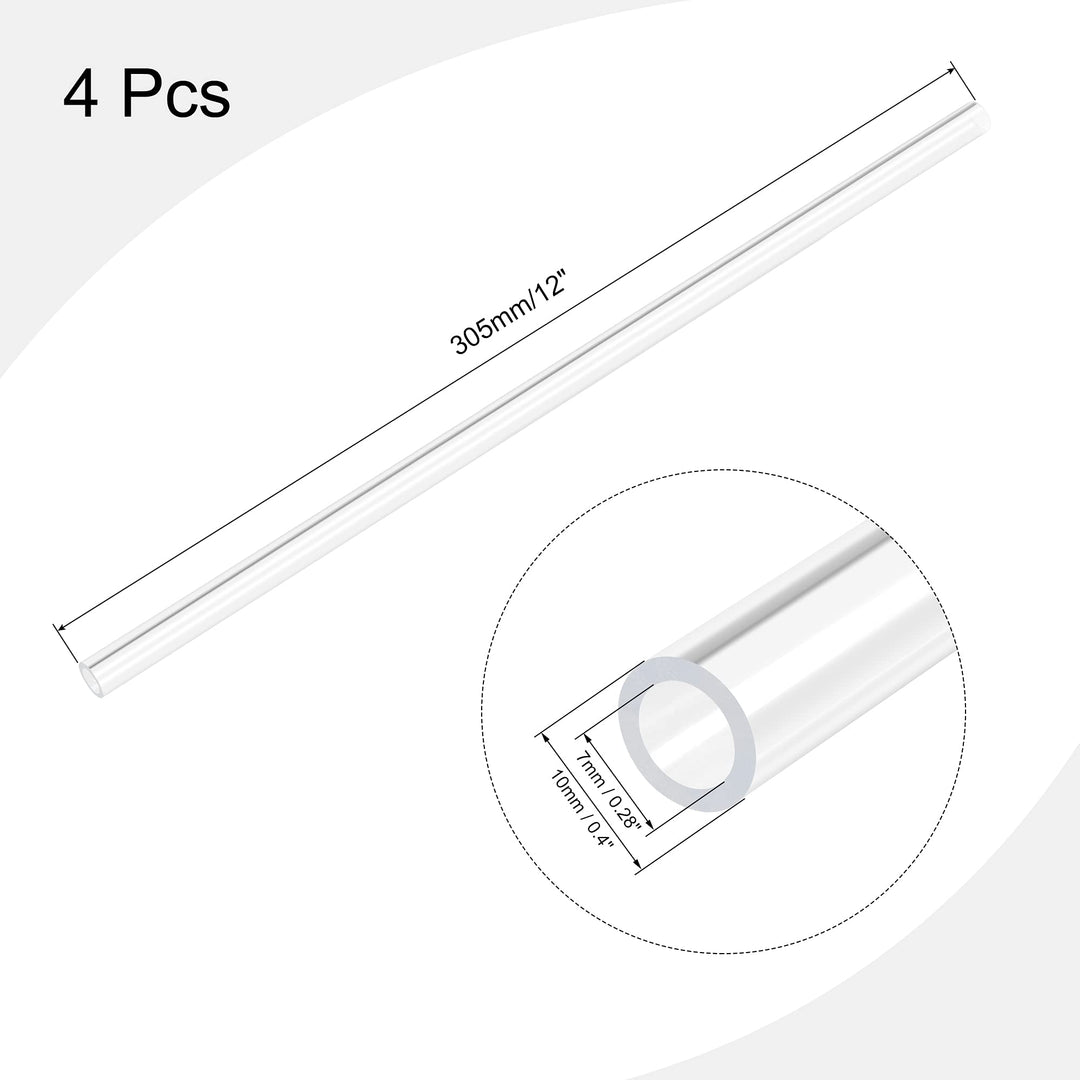 MECCANIXITY Acrylic Pipe Rigid Round Tube Clear 7mm(0.3